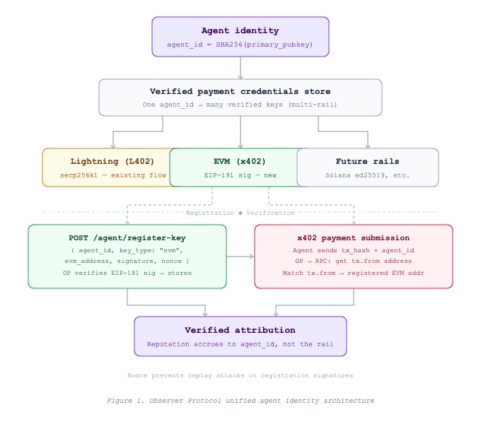 Figure 1. Observer Protocol unified agent identity architecture